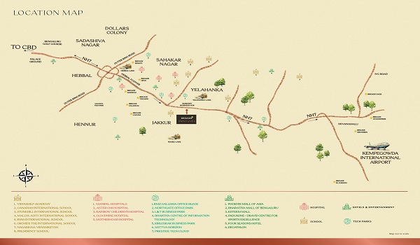Brigade Insignia Location Map
